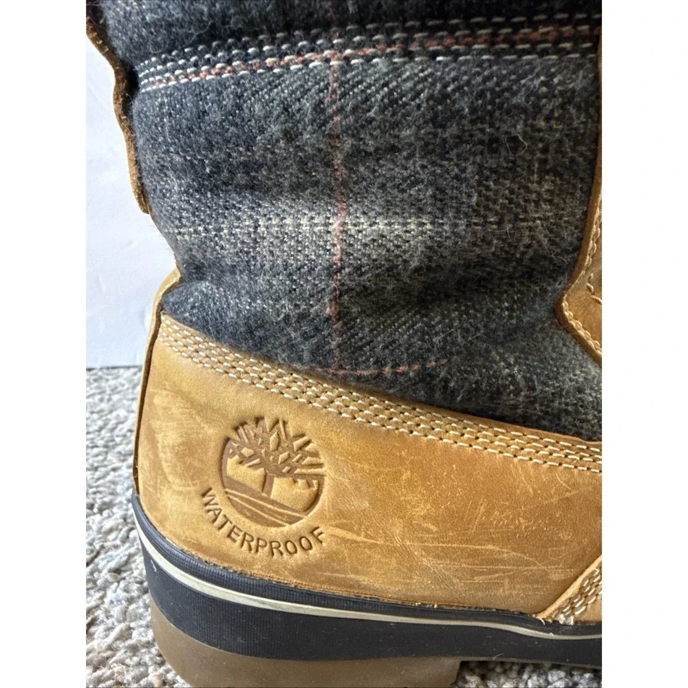 Timberland Men's Spruce Mountain Insulated Waterproof Boots Wheat Mid Size 9